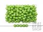 Acrylic Faceted 7mm Ball - Opaque Apple Green with Rainbow Coating